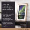 imageCanvas II  the Smart Art Frame with 27 in HD Digital Canvas that Renders Images and Photography in Lifelike Detail  19X29 Black Frame  WiFiConnected  Powered by NETGEAR MC327BL16x24 Light Wood Frame