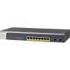 imageNETGEAR 10Port PoE Gigabit Ethernet Smart Switch GS110TP  Managed with 8 x PoE  55W 2 x 1G SFP Optional Insight Cloud Management Desktop or Wall Mount and Limited Lifetime Protection08 Port  190W