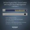 imageNETGEAR 26Port PoE Gigabit Ethernet Smart Switch GS724TP  Managed 24 x 1G 24 x PoE  190W 2 x 1G SFP Optional Insight Cloud Management Desktop or Rackmount and Limited Lifetime Protection