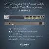 imageNETGEAR 28Port PoE Gigabit Ethernet Smart Switch GS728TP  Managed Optional Insight Cloud Management 24 x PoE  190W 4 x 1G SFP Desktop or Rackmount and Limited Lifetime Protection