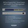 imageNETGEAR 28Port PoE Gigabit Ethernet Smart Switch GS728TPP  Managed Optional Insight Cloud Management 24 x PoE  380W 4 x 1G SFP Desktop or Rackmount and Limited Lifetime Protection