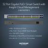 imageNETGEAR 52Port PoE Gigabit Ethernet Smart Switch GS752TP  Managed Optional Insight Cloud Management 48 x PoE  380W 4 x 1G SFP Desktop or Rackmount Renewed52 port  48xPoE 380W  4xSFP