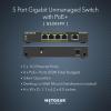 imageNETGEAR 5Port Gigabit Ethernet Unmanaged PoE Switch GS305PP  with 4 x PoE  83W Desktop or Wall Mount