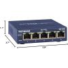 imageNETGEAR 5Port Gigabit Ethernet Unmanaged Switch GS105NA  Desktop or Wall Mount and Limited Lifetime ProtectionUnmanaged