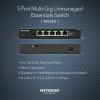 imageNETGEAR 5Port MultiGigabit Ethernet Unmanaged Essentials Network Switch MS305  with 5 x 1G25G Desktop or Wall Mount and Limited 3 Year Protection5 Port  25 Gigabit