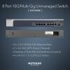 imageNETGEAR 8Port 10G MultiGigabit Ethernet Unmanaged Switch XS508M  with 1 x 10G SFP Desktop or Rackmount and Limited Lifetime Protection8 port  MultiGig  1xSFP