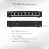 imageNETGEAR 8Port Gigabit Ethernet Plus Switch GS308E  Desktop or Wall Mount Home Network Hub Office Ethernet Splitter Silent OperationSingle Pack