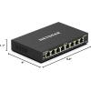 imageNETGEAR 8Port Gigabit Ethernet Plus Switch GS308E  Desktop or Wall Mount Home Network Hub Office Ethernet Splitter Silent OperationSingle Pack
