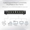 imageNETGEAR 8Port Gigabit Ethernet Plus Switch GS308E  Desktop or Wall Mount Home Network Hub Office Ethernet Splitter Silent OperationSingle Pack