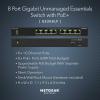 imageNETGEAR 8Port PoE Gigabit Ethernet Unmanaged Essentials Switch GS308LP  with 8 x PoE  60W Upgradeable Desktop Wall Mount or Rack Mount