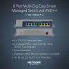 imageNETGEAR 8Port Ultra60 PoE MultiGigabit Ethernet Easy Smart Managed Switch MS108EUP  Managed with 4 x PoE and 4 x PoE  230W Desktop or Wall Mount and Limited Lifetime Protection16x83x55