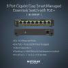 imageNETGEAR 8Port Ultra60 PoE MultiGigabit Ethernet Easy Smart Managed Switch MS108EUP  Managed with 4 x PoE and 4 x PoE  230W Desktop or Wall Mount and Limited Lifetime ProtectionPlus