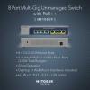 imageNETGEAR 8Port Ultra60 PoE MultiGigabit Ethernet Unmanaged Network Switch MS108UP  with 4 x PoE and 4 x PoE  230W Desktop or Wall Mount and Limited Lifetime Protection