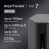 imageNETGEAR Nighthawk TriBand WiFi 7 Router RS500  Router Only BE12000 Wireless Speed up to 12 Gbps  Covers up to 3000 sq ft 120 Devices  25 Gig Internet Port  Free Expert Help12Gbps  25G Port