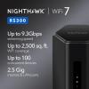 imageNETGEAR Nighthawk TriBand WiFi 7 Router RS600  Router Only BE18000 Wireless Speed up to 18 Gbps  10 Gig Internet Port  Covers up to 3300 sq ft 150 Devices  Free Expert Help93Gbps  25G Port