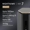 imageNETGEAR Nighthawk TriBand WiFi 7 Router RS600  Router Only BE18000 Wireless Speed up to 18 Gbps  10 Gig Internet Port  Covers up to 3300 sq ft 150 Devices  Free Expert Help18Gbps  10G Port