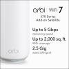 imageNETGEAR Orbi 370 Series DualBand WiFi 7 Mesh Network System for Home RBE372  Wireless Router  1 Extender Security Features 5 Gbps Covers 4000 sqft 70 Devices 25GB Internet Port BE5000WiFi 7  Satellite