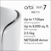 imageNETGEAR Orbi 770 Series TriBand WiFi 7 Mesh Network System RBE772  Router  1 Satellite Extender Security Features Up to 11Gbps Covers up to 5500 sqft 100 Devices 25 Gig Internet PortWiFi 7