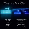 imageNETGEAR Orbi 870 Series TriBand WiFi 7 Mesh System RBE873  Router  2 Satellite Extenders Security Features Up to 21 Gbps Covers Up to 9000 Sq Ft 150 Devices 10 Gig Internet Port BE21000WiFi 7