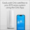 imageNETGEAR Orbi 870 Series TriBand WiFi 7 Mesh System RBE873  Router  2 Satellite Extenders Security Features Up to 21 Gbps Covers Up to 9000 Sq Ft 150 Devices 10 Gig Internet Port BE21000WiFi 7