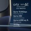imageNETGEAR Orbi 870 Series TriBand WiFi 7 Mesh System RBE873  Router  2 Satellite Extenders Security Features Up to 21 Gbps Covers Up to 9000 Sq Ft 150 Devices 10 Gig Internet Port BE21000WiFi 6E