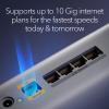 imageNETGEAR Orbi 870 Series TriBand WiFi 7 Mesh System RBE873  Router  2 Satellite Extenders Security Features Up to 21 Gbps Covers Up to 9000 Sq Ft 150 Devices 10 Gig Internet Port BE21000WiFi 7