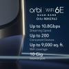 imageNETGEAR Orbi 870 Series TriBand WiFi 7 Mesh System RBE873  Router  2 Satellite Extenders Security Features Up to 21 Gbps Covers Up to 9000 Sq Ft 150 Devices 10 Gig Internet Port BE21000WiFi 6E