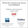 imageNETGEAR Orbi 970 Series QuadBand WiFi 7 Mesh Network System RBE973S Router  2 Satellite Extenders Security Features Up to 27Gbps Covers Up to 10000 sq ft 200 Devices 10 Gig Internet PortWiFi 6