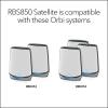 imageNETGEAR Orbi 970 Series QuadBand WiFi 7 Mesh Network System RBE973S Router  2 Satellite Extenders Security Features Up to 27Gbps Covers Up to 10000 sq ft 200 Devices 10 Gig Internet PortWiFi 6