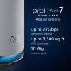 imageNETGEAR Orbi 970 Series QuadBand WiFi 7 Mesh Network System RBE973S Router  2 Satellite Extenders Security Features Up to 27Gbps Covers Up to 10000 sq ft 200 Devices 10 Gig Internet PortWiFi 7
