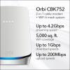 imageNETGEAR Orbi Cable Modem Router Combo Mesh System CBK752 DOCSIS 31  AX4200 WiFi 6 42 Gbps  Works with Xfinity Spectrum Cox ampamp More  Covers 5000 sqft 40 Devices  Free Expert Help2Pack