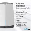imageNETGEAR Orbi Pro WiFi 6 Triband Mesh System SXK80  Router with 1 Satellite Extender for Business or Home  Coverage up to 6000 sq ft and 60 Devices  AX6000 80211 AX up to 6Gbps Pack of 23Pack Router2 Satellites