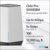 imageNETGEAR Orbi Pro WiFi 6 Triband Mesh System SXK80  Router with 1 Satellite Extender for Business or Home  Coverage up to 6000 sq ft and 60 Devices  AX6000 80211 AX up to 6Gbps Pack of 24Pack Router3 Satellites
