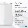 imageNETGEAR Orbi Pro WiFi 6 Triband Mesh System SXK80  Router with 1 Satellite Extender for Business or Home  Coverage up to 6000 sq ft and 60 Devices  AX6000 80211 AX up to 6Gbps Pack of 22Pack Router1 Satellite