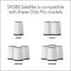 imageNETGEAR Orbi Pro WiFi 6 Triband Mesh System SXK80  Router with 1 Satellite Extender for Business or Home  Coverage up to 6000 sq ft and 60 Devices  AX6000 80211 AX up to 6Gbps Pack of 21Pack Satellite