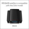 imageNETGEAR Orbi TriBand WiFi 6 Mesh Addon Satellite RBS860B  Works with Orbi RBK863SB  Adds Coverage up to 2700 sq ft  AX6000 6Gbps  Black
