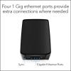 imageNETGEAR Orbi TriBand WiFi 6 Mesh Addon Satellite RBS860B  Works with Orbi RBK863SB  Adds Coverage up to 2700 sq ft  AX6000 6Gbps  Black