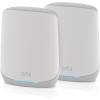 imageNETGEAR Orbi Whole Home TriBand Mesh WiFi 6 Addon Satellite RBS760  Works with Your Orbi WiFi 6 System  Security Features  Adds Coverage up to 2500 sq ft  AX5400 up to 54 GbpsAX5400