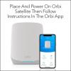 imageNETGEAR Orbi Whole Home TriBand Mesh WiFi 6 Addon Satellite RBS760  Works with Your Orbi WiFi 6 System  Security Features  Adds Coverage up to 2500 sq ft  AX5400 up to 54 GbpsAX5400
