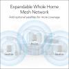 imageNETGEAR Orbi Whole Home TriBand Mesh WiFi 6 Addon Satellite RBS760  Works with Your Orbi WiFi 6 System  Security Features  Adds Coverage up to 2500 sq ft  AX5400 up to 54 GbpsAX5200