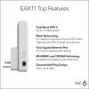 imageNETGEAR WiFi 6 Mesh Range Extender EAX15  Add up to 1500 sq ft 20 Devices with AX1800 DualBand Wireless Signal Booster ampamp Repeater up to 18 Gbps Speed WPA3 Security One WiFi Name16Gbps