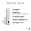 imageNETGEAR WiFi 6 Mesh Range Extender EAX15  Add up to 1500 sq ft 20 Devices with AX1800 DualBand Wireless Signal Booster ampamp Repeater up to 18 Gbps Speed WPA3 Security One WiFi Name18Gbps