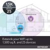 imageNETGEAR WiFi Mesh Range Extender EX6250  Covers up to 1500 sqft and 25 Devices with AC1750 Dual Band Wireless Signal Booster ampamp Repeater up to 1750 Mbps Speed Plus Mesh Smart RoamingWiFi 5  12Gbps
