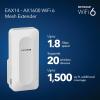imageNETGEAR WiFi Mesh Range Extender EX6400  Add up to 2100 sq ft 35 Devices  AC1900 Dual Band Wireless Signal Booster ampamp Repeater up to 19 Gbps Speed Smart Roaming  Free Expert HelpWiFi 6  18Gbps