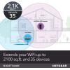 imageNETGEAR WiFi Mesh Range Extender EX7000  Coverage up to 2100 sqft and 35 Devices with AC1900 Dual Band Wireless Signal Booster ampamp Repeater up to 1900Mbps Speed Plus Mesh Smart Roaming