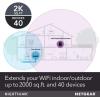 imageNETGEAR WiFi Mesh Range Extender EX7700  Coverage up to 2300 sqft and 45 Devices with AC2200 TriBand Wireless Signal Booster ampamp Repeater up to 2200Mbps Speed Plus Mesh Smart Roaming