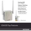 imageNETGEAR WiFi Range Extender EX6120  Add up to 1500 sq ft 25 Devices  AC1200 Dual Band Wireless Signal Booster ampamp Repeater Up to 12 Gbps Speed Compact Wall Plug Design  Free Expert HelpWiFi 5  12Gbps