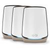 imageNETGEAR Orbi TriBand WiFi 6 Mesh Network System RBK863S  Router  2 Satellite Extenders Security Features Up to 6Gbps Up to 8000 sqft 100 Devices 10 Gig Internet Port Armor Subscription