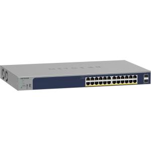 imageNETGEAR 26Port PoE Gigabit Ethernet Smart Switch GS724TP  Managed 24 x 1G 24 x PoE  190W 2 x 1G SFP Optional Insight Cloud Management Desktop or Rackmount and Limited Lifetime Protection