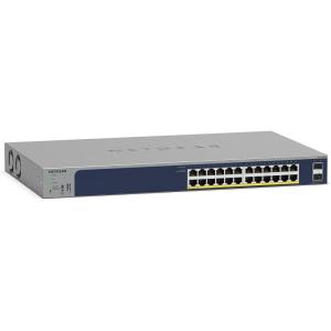 imageNETGEAR 26Port PoE Gigabit Ethernet Smart Switch GS724TPP  Managed Optional Insight Cloud Management 24 x PoE  380W 2 x 1G SFP Desktop or Rackmount and Limited Lifetime Protection